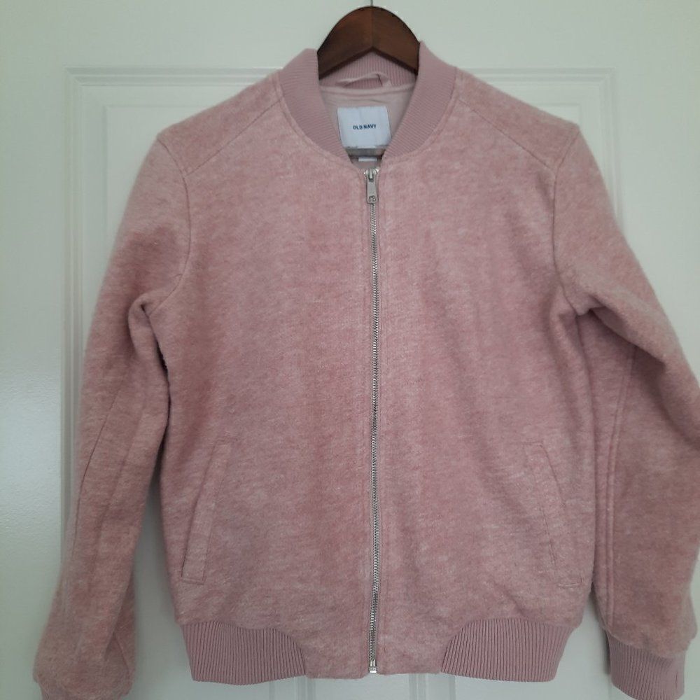 Old Navy Pink Moto bomber Jacket size S‎